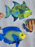 Tropical Fish wall decor - Set #5