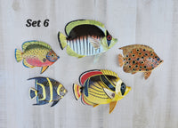 Tropical Fish wall decor - Set #6