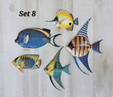 Tropical Fish wall decor - Set #8