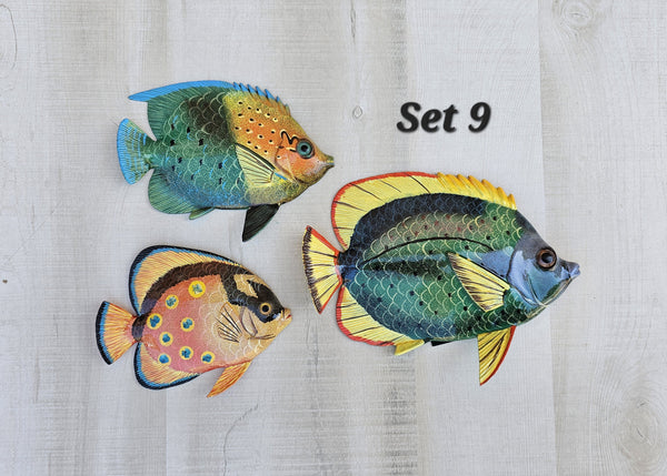 Tropical Fish wall decor - Set #9