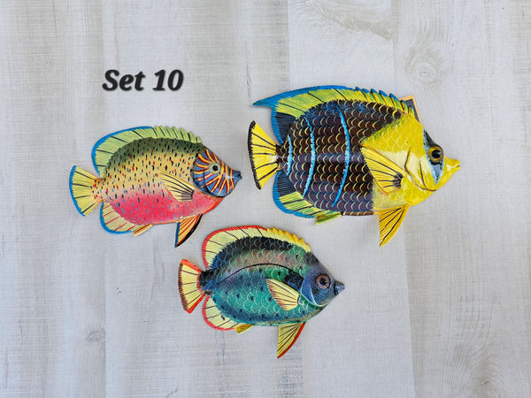 Tropical Fish wall decor - Set #10