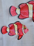 Tropical Fish wall decor  (Set of 2 or Qty 4 both sets)