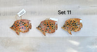 Tropical Fish Holiday Ornament decor (set of 3 or 6)