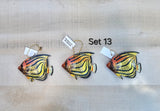 Tropical Fish Holiday Ornament decor (set of 3 or 6)