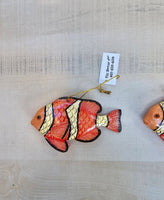 Tropical Fish Holiday Ornament decor (set of 3 or 6)