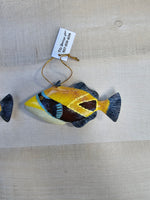 Tropical Fish Holiday Ornament decor (set of 3 or 6)