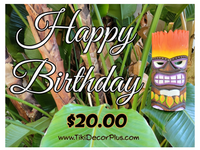 GIFT CARD Tiki Decor Plus