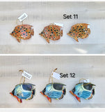 Tropical Fish Holiday Ornament decor (set of 3 or 6)