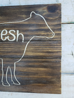 farm fresh milk - Handmade sign