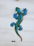 Gecko Metal Wall Art 12"